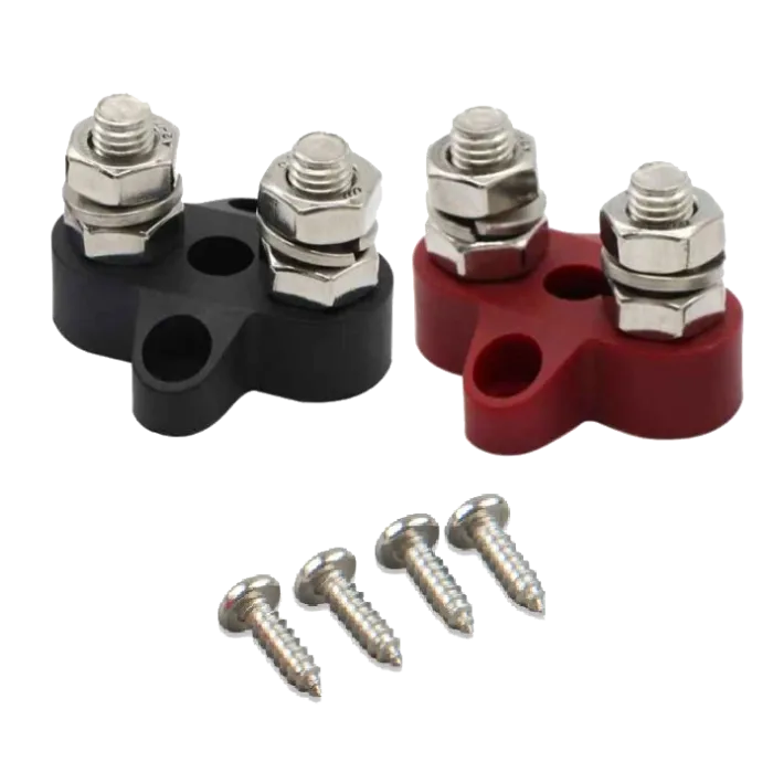 Подвійний набір клем M8 Victron Energy Dual Terminal Stud M8-linked set (1 red/1 black)