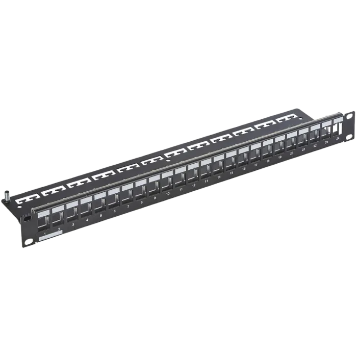 Патч-панель з’єднувальна для 24 модулів Keystone Corning 19", 1U