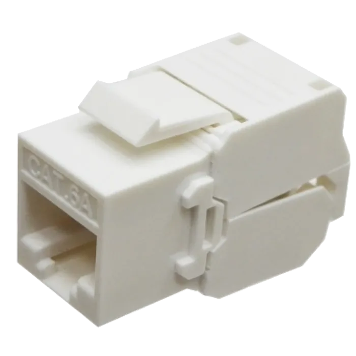 Модуль KeyStone RJ45 UTP, кат. 6a, безінструментний, Slim LW LW-KJ6A-04-C6A