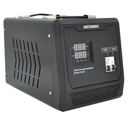 Стабілізатор напруги релейний клеммные колодки DC140-260V, AC220 Green Wave Mauser 5000VA (3500Вт)