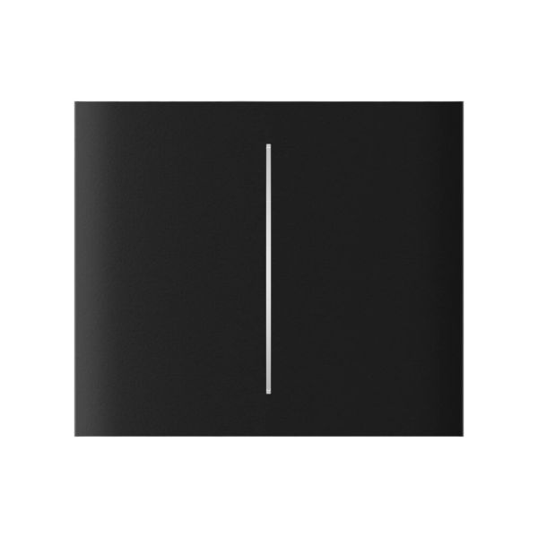 Ajax CenterButton (2-gang) vertical black