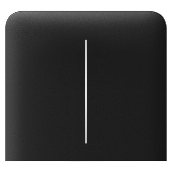 Ajax SideButton (2-gang) vertical black