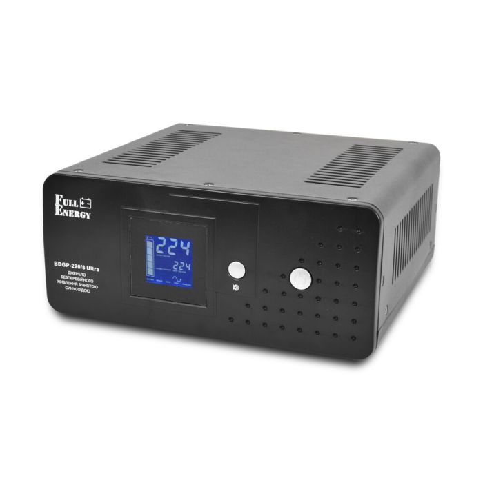 Автономне ДБЖ Full Energy BBGP-220/8Ultra 800ВА/480Вт з чистою синусоїдальною хвилею