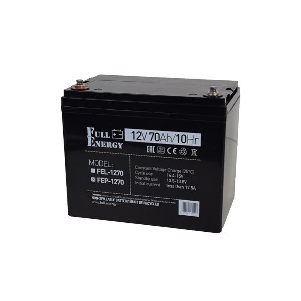 Акумулятор 12В 70А·год для ДБЖ Full Energy FEP-1270