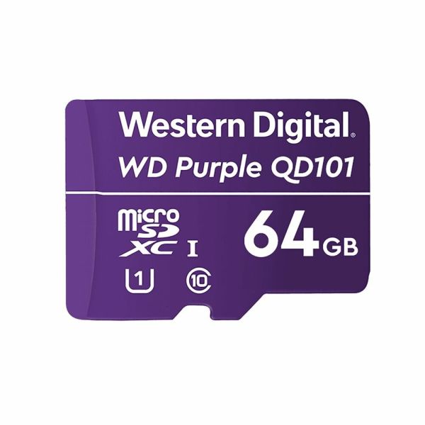 Картка пам’яті Western Digital MICRO SDXC 64GB UHS-I WDD064G1P0C WDC спеціалізована для відеоспостереження