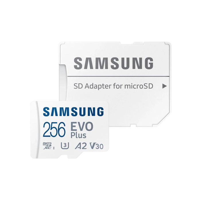 Карта пам’яті Samsung Evo Plus microSDXC 256GB UHS-I U3 V30 A2 + SD адаптер (MB-MC256KA/EU)