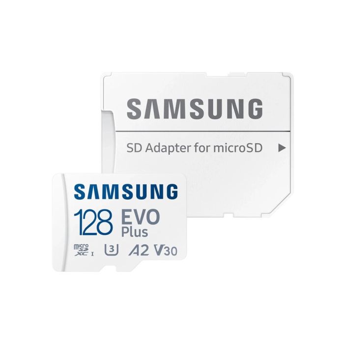 Карта пам’яті Samsung Evo Plus microSDXC 128GB UHS-I U3 V30 A2 + SD адаптер (MB-MC128KA/EU)