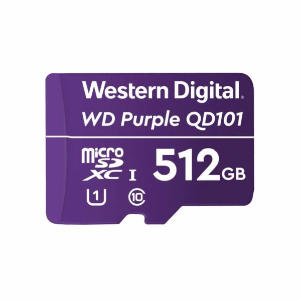 Карта пам’яті Western Digital MICRO SDXC 512GB UHS-I WDD512G1P0C WDC спеціалізована для відеоспостереження