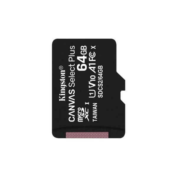 Карта пам’яті Kingston microSDXC 64GB Canvas Select Plus Class 10 UHS-I U1 V10 A1 (SDCS2/64GBSP)