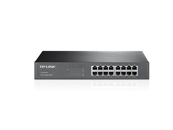 Комутатор TP-LINK TL-SG1016D 16-портовий гігабітний настільний/стійковий некерований