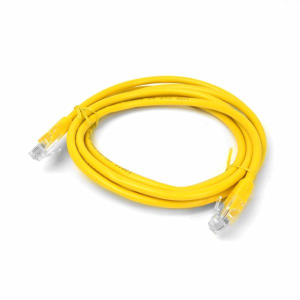 Патч-корд Hypernet PC-UTP-2M-YL 2м литий жовтий UTP RJ45 кат. 5Е