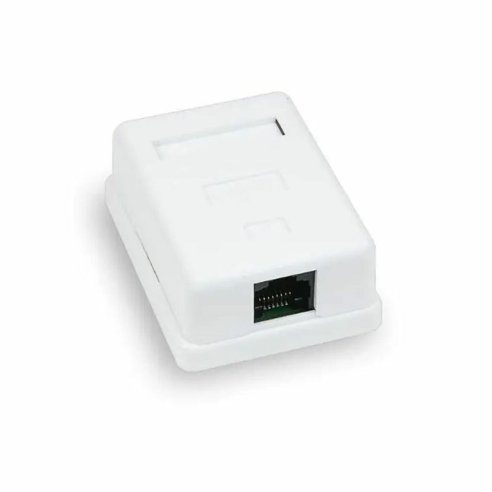 Розетка комп’ютерна 1-портова RJ45 UTP cat.6e Hypernet MB-UTP6-1 зовнішня накладна