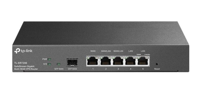 Мультисервісний маршрутизатор TP-LINK ER7206 2xGE LAN, 1xGE WAN, 2xGE LAN, 1xSFP
