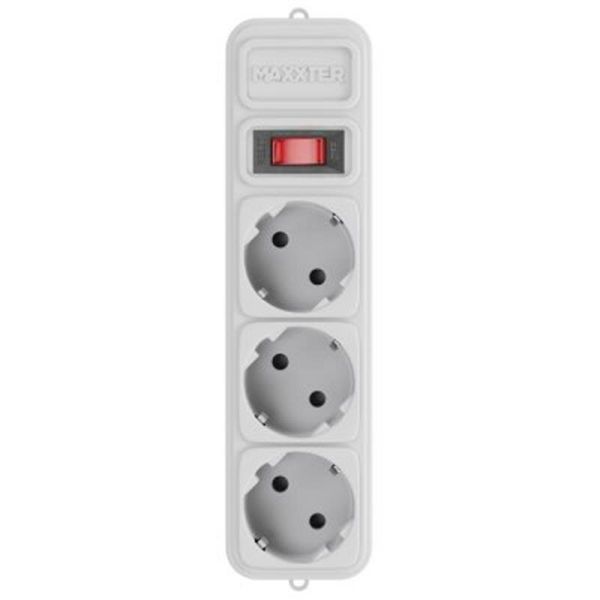 Мережевий фільтр Maxxter SPM3-G-10G, 3 м кабель, 3 розетки