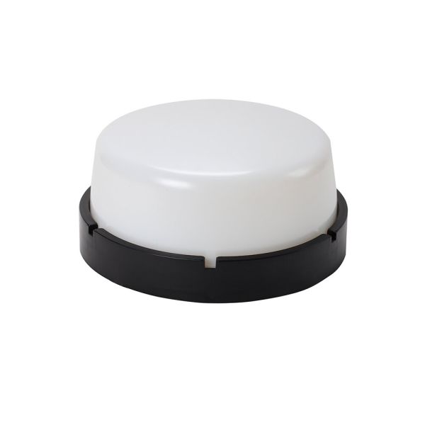 Світильник ERKA 1065D.i LED-Вlack-В з датчиком руху 12W 4200K круглий чорний/білий Е27 IP 65