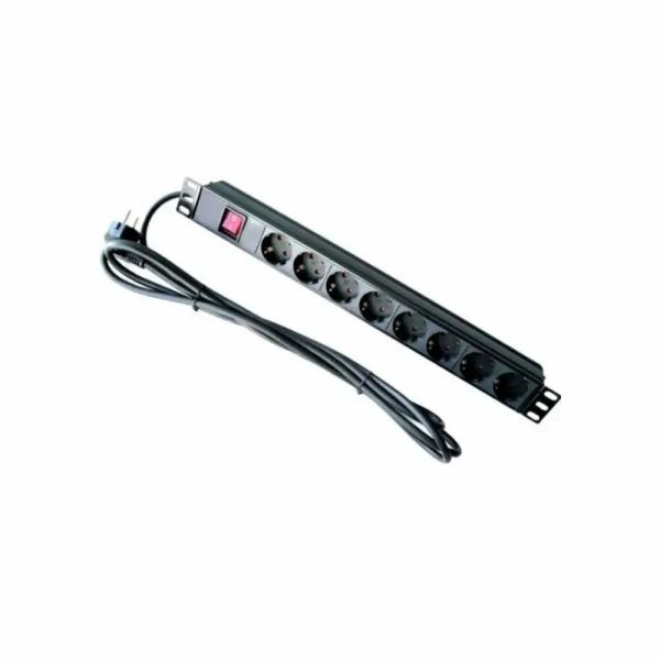 Мережевий фільтр Hypernet SPP8 8 розеток с кабелем 1.8 м 19’’ з вимикачем