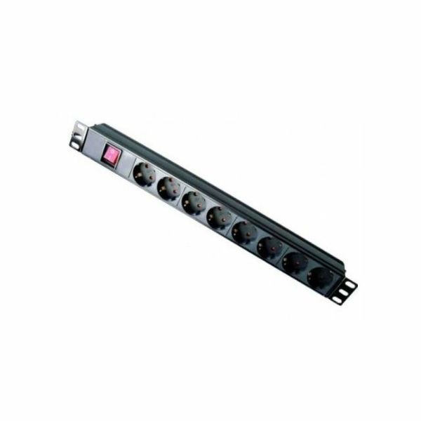 Мережевий фільтр Hypernet SPP8-WC 8 розеток без кабелю 19’’ з вимикачем
