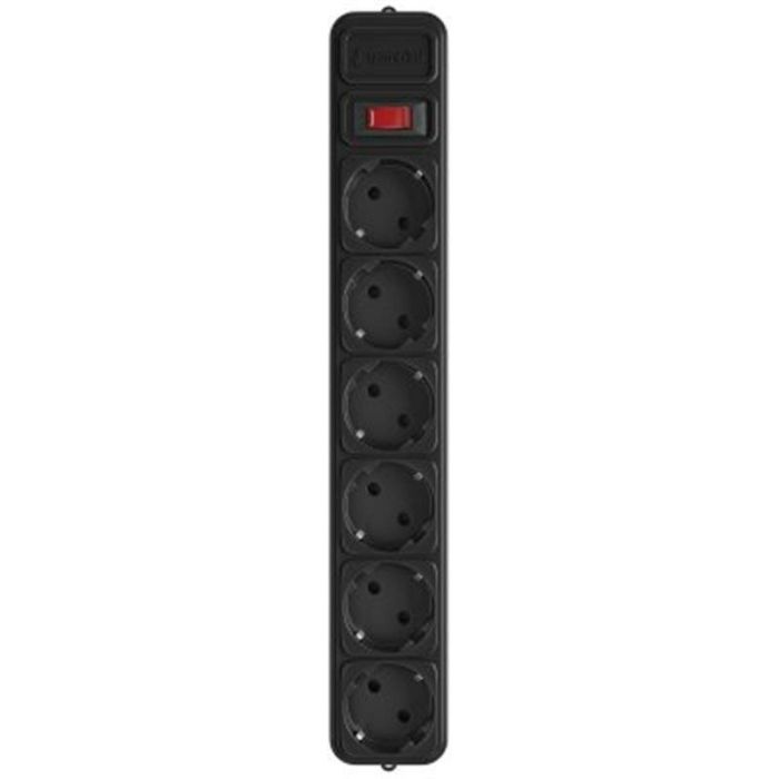 Мережевий фільтр GEMBIRD Power Cube SPG6-G-10B, кабель 3 м, 6 розеток