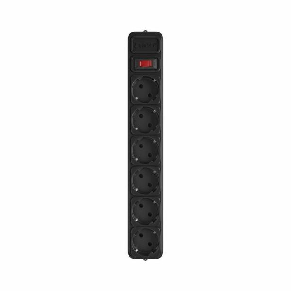 Мережевий фільтр GEMBIRD Power Cube SPG6-G-6B, кабель 1,8 м, 6 розеток