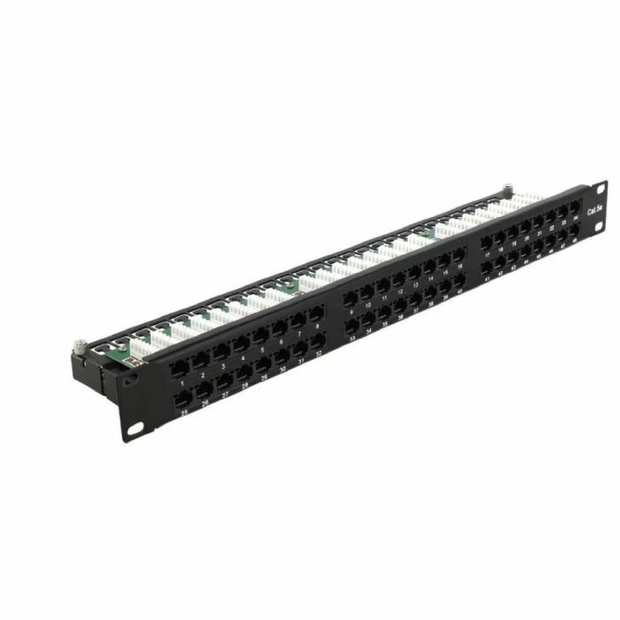 Патч-панель Hypernet 48 портів UTP 1U кат. 6е 19" PP-KUTP6-48-1U