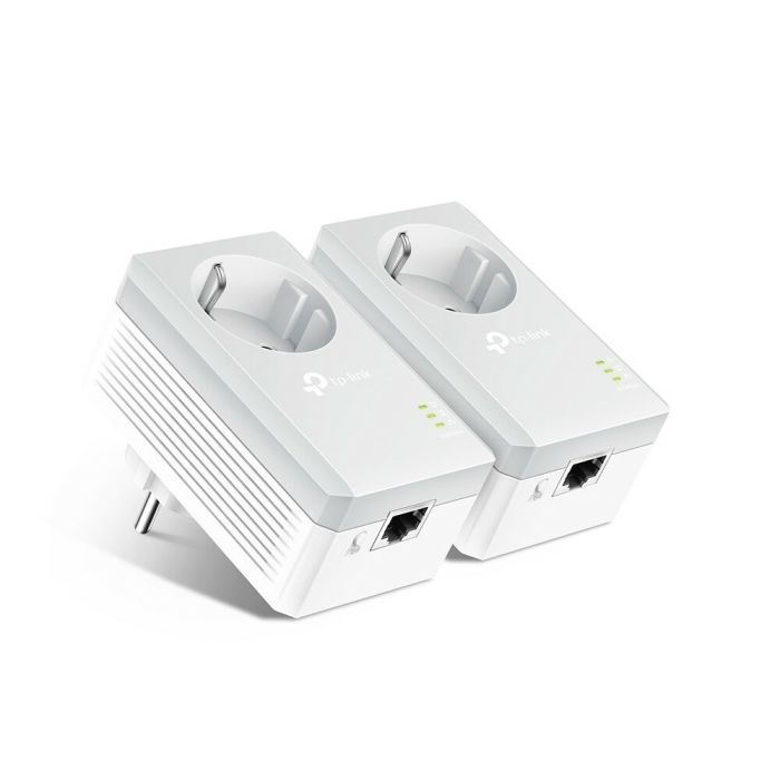 Комплект адаптерів Powerline TP-LINK TL-PA4010PKIT 2PK AV600 із вбудованою розеткою
