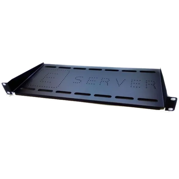 Консольна полиця чорна EServer 1U 19" 420х200