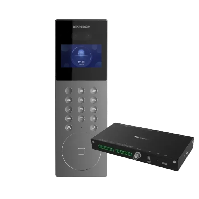 Набір гібридної домофонії Hikvision DS-KD9203-E6 + DS-KAD40