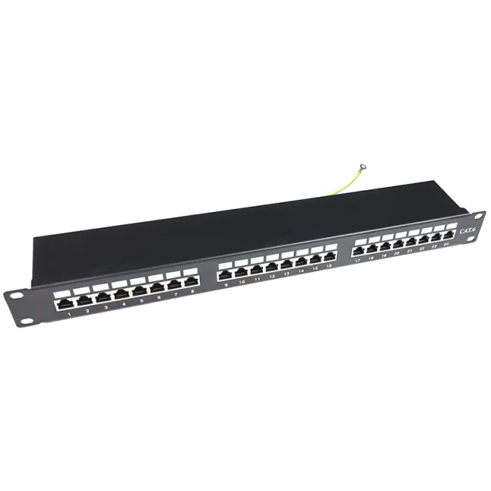 STP патч-панель EServer 24 порта 1U 19" модульна (без модулів)
