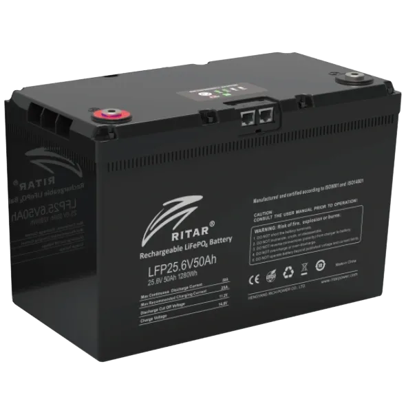 Акумуляторна батарея Ritar LFP25.6V50AH G3 з системою підігріву та bluetooth