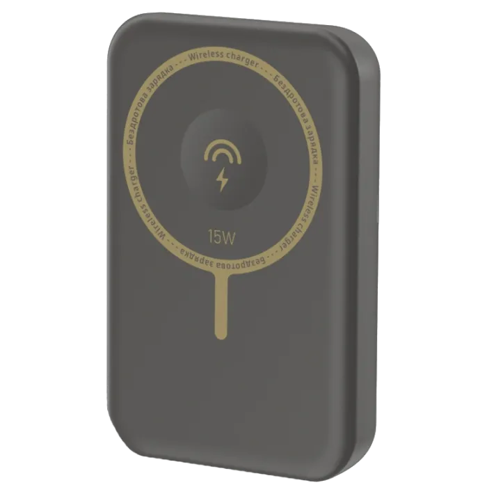 Повербанк з бездротовою зарядкою VIDEX VPB-W102 PD20W Grey 10000mAh