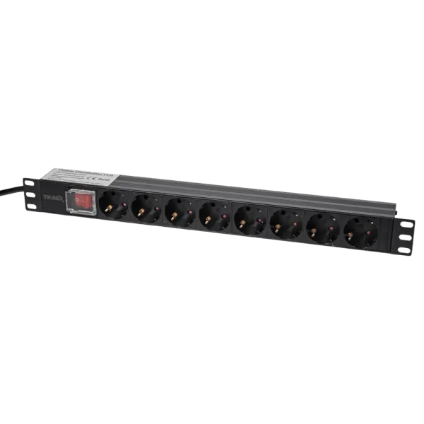 Блок розеток Trinix TRX-PDU/8M-16А Black