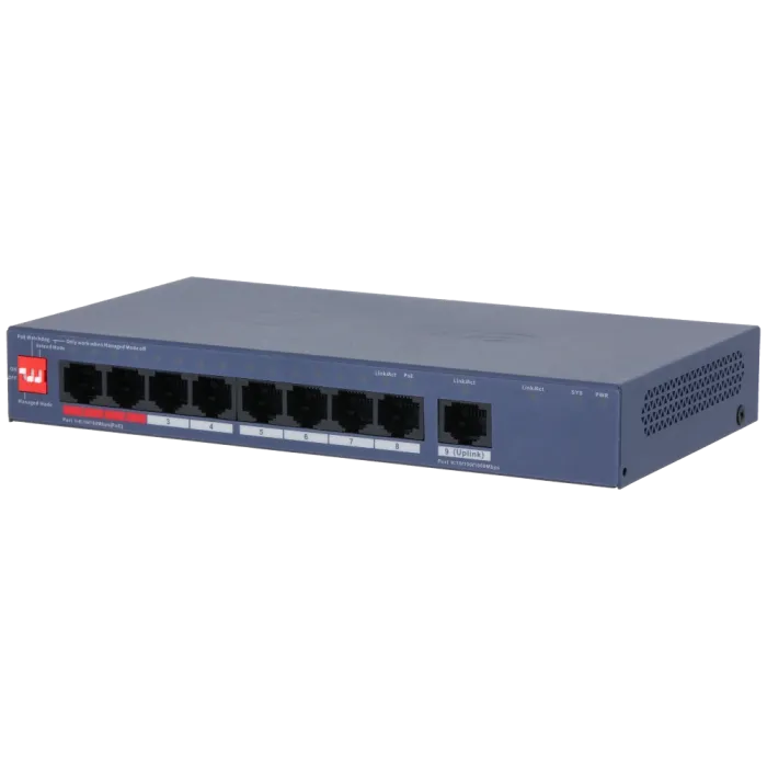 Комутатор 8 портів керований Dahua DH-CS4009-8ET1GT-110