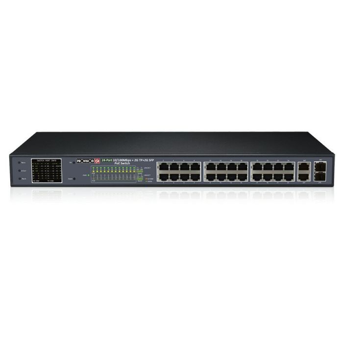 Некерований PoE-комутатор Provision-ISR PoES-24370CL+2G+2SFP з 24 портами PoE
