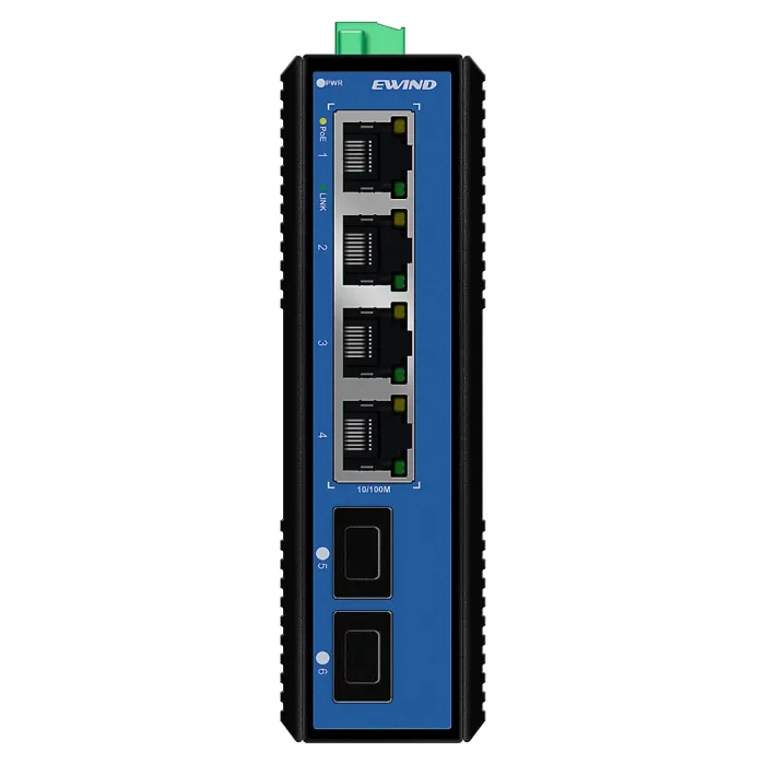 Комутатор 6 портів некерований Ewind EW-PIS1706-4FE