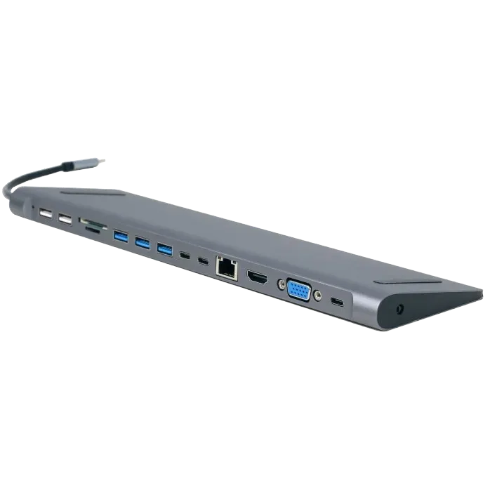 Док станція Cablexpert A-CM-COMBO9-01 USB-C 9-в-1