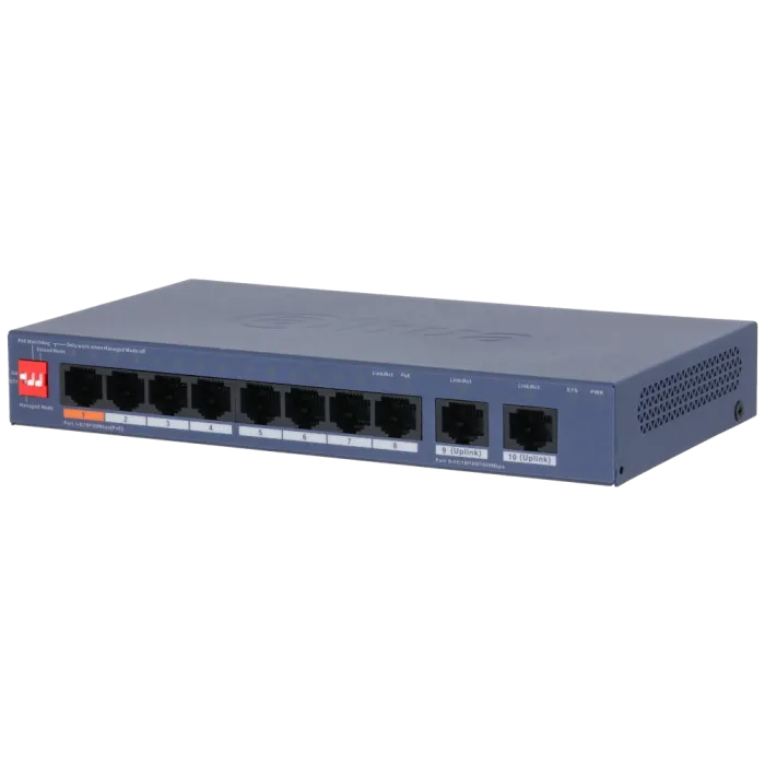 Комутатор 8 портів керований Dahua DH-CS4010-8ET2GT-60