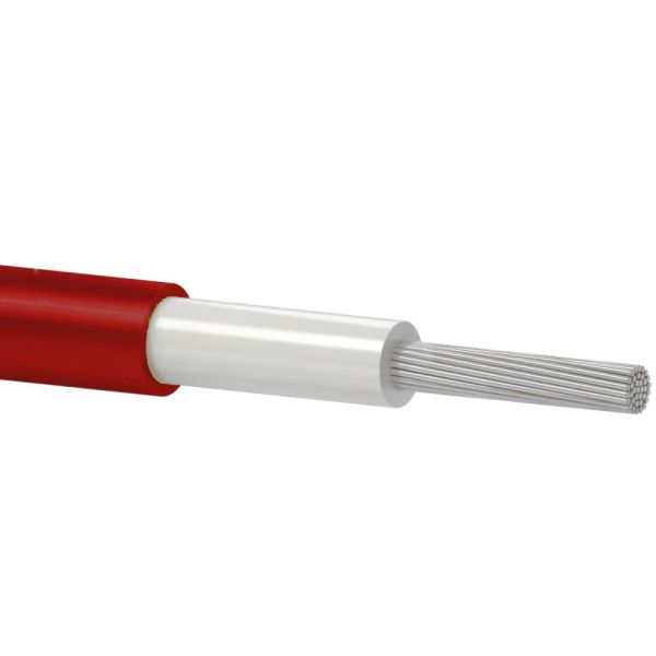 Кабель Одескабель H1Z2Z2-K 1*6 red бухта 100 м гнучкий безгалогенний фотовольтаїчний для сонячних електростанцій