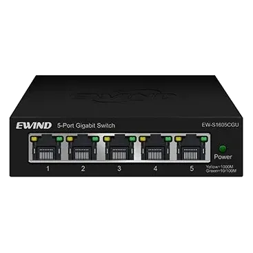 Комутатор 5 портів некерований Ewind EW-S1605CGU 1000M