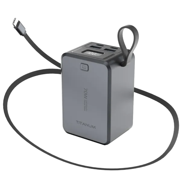Повербанк TITANUM TPB-WP049 PD70W Grey 20000mAh