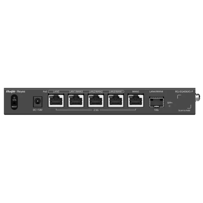 Маршрутизатор Ruijie Reyee RG-EG406XS-P 6-портовий PoE з хмарним керуванням