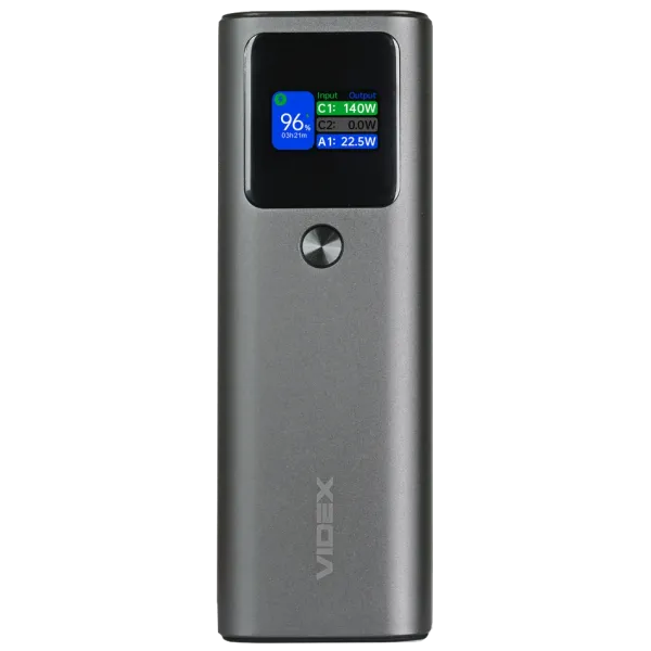 Повербанк VIDEX VPB-316 PD140Вт 30000мА•г
