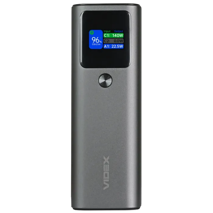 Повербанк VIDEX VPB-316 PD140Вт 30000мА•г