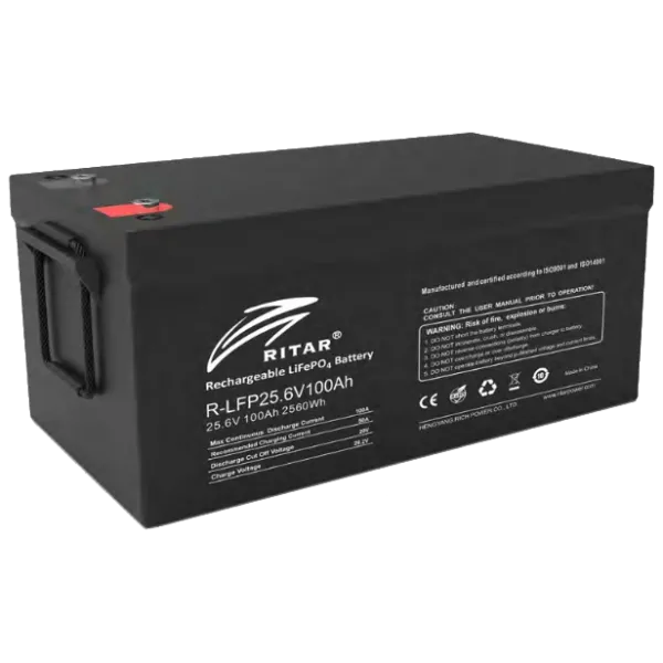 Літієва акумуляторна батарея Ritar R-LFP25.6V100AH G1 з bluetooth