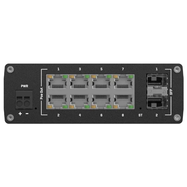 Комутатор 8 портів керований Teltonika TSW202 PoE+