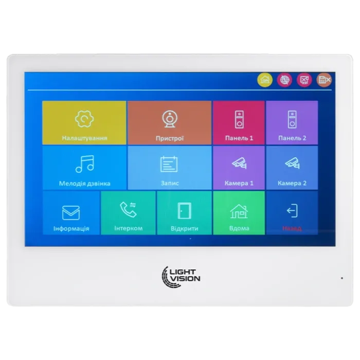 Відеодомофон Light Vision SINGAPORE WiFi FHD WHITE (AI) 10"