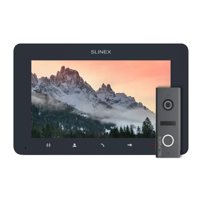 Комплект відеодомофона Slinex SM-07MN Graphite + ML-17HD Graphite
