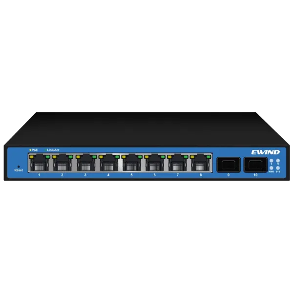 Комутатор 10 портів керований Ewind EW-S2910SM-DP PoE