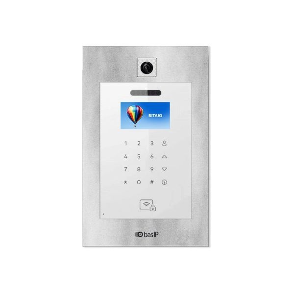 Багатоабонентська IP панель виклику Bas-IP AA-11B silver зі зчитувачем UKEY для IP-домофонів