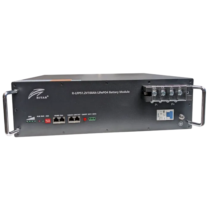 Літієва акумуляторна батарея Ritar R-LFP51.2V100AH з bluetooth