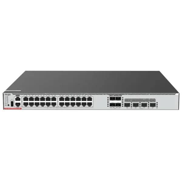 Комутатор 24 порти керований Ruijie RG-CS86-24XMG4XS4VS-UPD POE Full 1GE/2.5GE/5GE/10GE